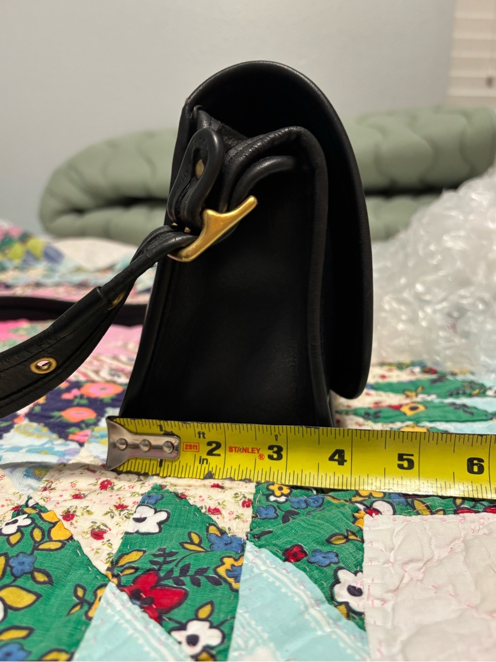 Vintage Coach Black Legacy Small Flap Crossbody J6C-9965 - Picture 12 of 13